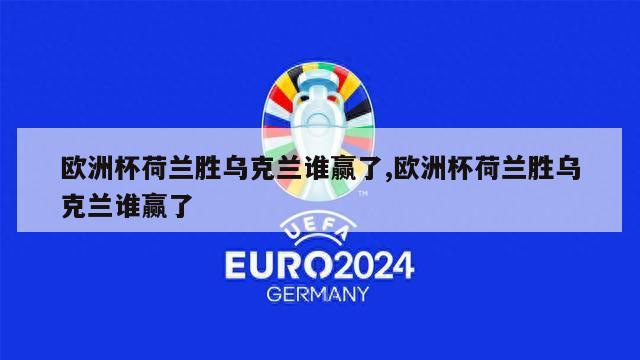 欧洲杯荷兰胜乌克兰谁赢了,欧洲杯荷兰胜乌克兰谁赢了